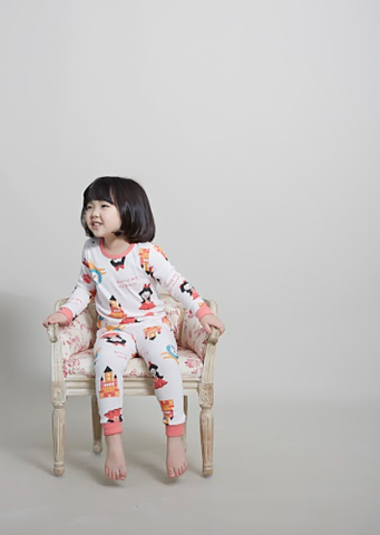 Bộ Pijama dài tay Olomimi bé gái Beauty And The Beast