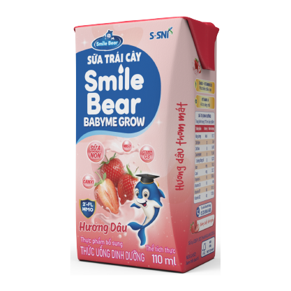 Sữa Trái Cây Smile Bear Babyme Grow (Vị Dâu)