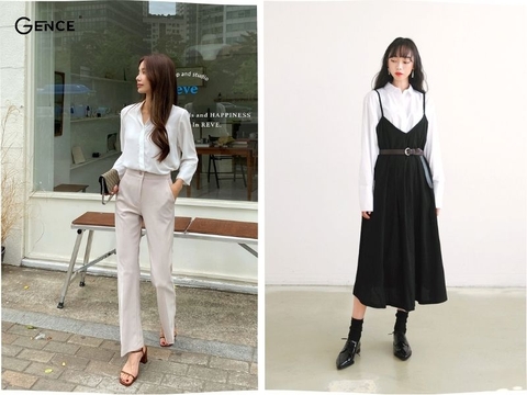 Bật mí 10 set phối đồ với áo sơ mi trắng nữ thu hút sự chú ý