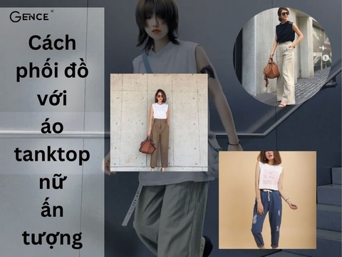 9+ Cách phối đồ với áo tanktop nữ cá tính và thoải mái