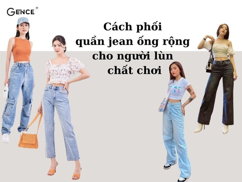 Bỏ túi những cách phối quần jean ống rộng cho người lùn sành điệu