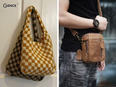 Cách may túi đeo chéo da cao cấp cho cả nam và nữ dễ dàng