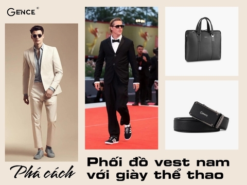 Xu hướng phối đồ vest nam với giày thể thao phá cách