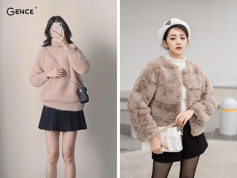 Trẻ trung, cá tính khi phối đồ với áo len lông thỏ