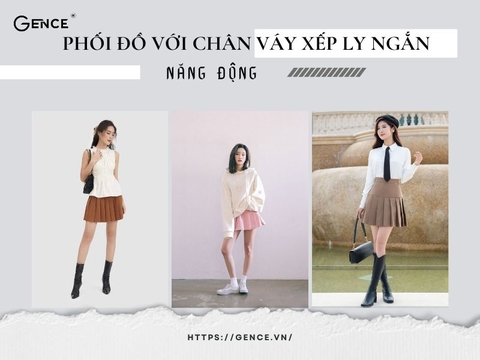 12 Cách phối đồ với chân váy xếp ly ngắn năng động