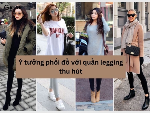 12+ Style phối đồ với quần legging thời trang và sành điệu