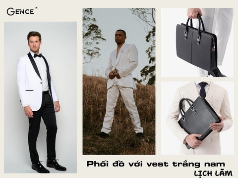 Top 5 cách phối đồ với vest trắng nam cho quý ông cực lịch lãm