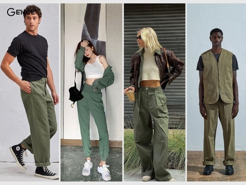 Quần xanh rêu phối áo màu gì? Gợi ý cách phối đồ với quần xanh rêu