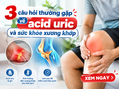 5 Câu Hỏi Thường Gặp Về Acid Uric Và Sức Khỏe Xương Khớp