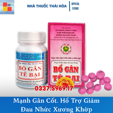 Viên Bổ Gân Tê Bại Ngọc Liên - Giúp Mạnh Gân Cốt. Hổ Trợ Giảm Đau Nhức Xương Khớp
