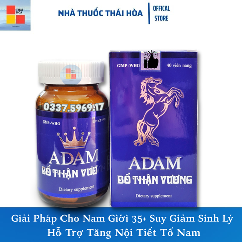 {Có che tên} Adam Bổ Thận Vương – Tăng Nội Tiết Tố Nam, Cải Thiện Sinh Lý, Tăng Sức Bền Cho Nam Giới