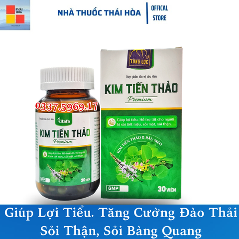 Kim Tiền Thảo Râu Mèo. Hổ Trợ Lợi Tiểu. Tăng Cường Đào Thải Sỏi Thận, Sỏi Bàng Quang. Hộp 30 Viên