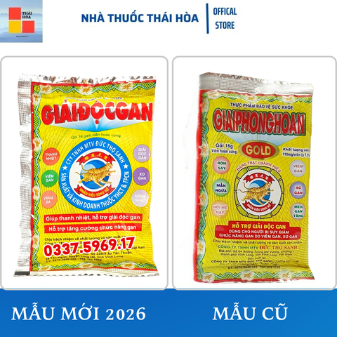 [1 Gói] Giải Phong Hoàn Gói 16gr - Xổ Độc Gan - Giảm Ngứa Dị Ứng - Mụn Nhọt - Táo Bón