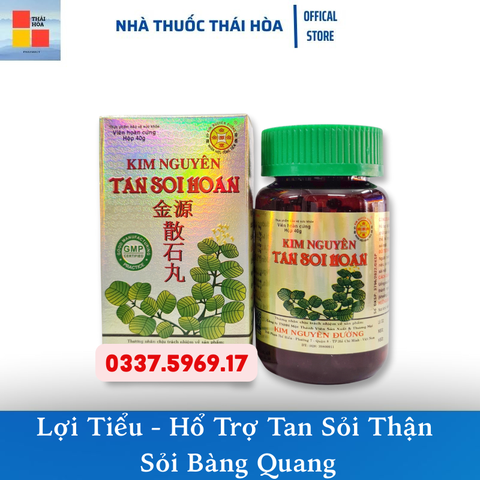 Kim Nguyên Tan Sỏi Hoàn - Hổ Trợ Tan Sỏi Thận - Sỏi Bàng Quang - Sỏi Đường Tiết Niệu