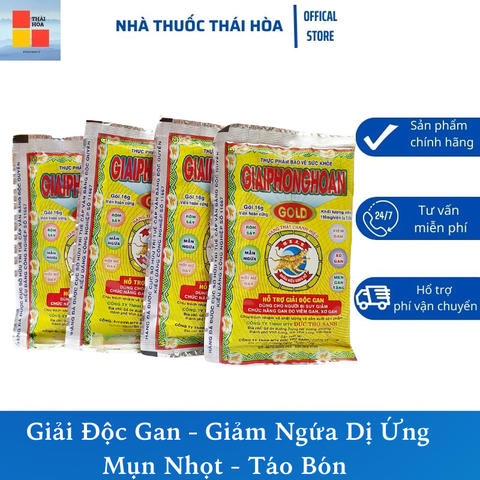 [1 Gói] Giải Phong Hoàn Gói 16gr - Xổ Độc Gan - Giảm Ngứa Dị Ứng - Mụn Nhọt - Táo Bón