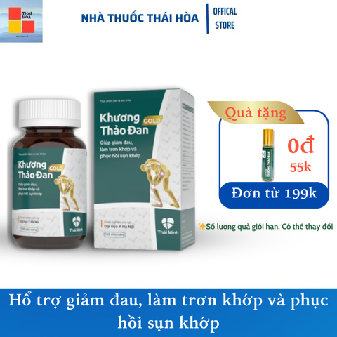 Viên Uống Khương Thảo Đan Gold - Hổ trợ giảm đau - Bôi trơn khớp , giảm tình trạng cứng khớp