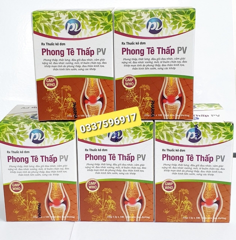 PHONG TÊ THẤP PV - HỔ TRỢ ĐAU KHỚP - SƯNG KHỚP - LỌ 100 VIÊN