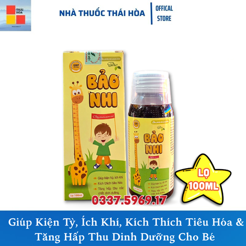 Siro Ăn Ngon Bảo Nhi Đông Dược Việt 100ml - Giúp Kiện Tỳ, Ích Khí, Kích Thích Tiêu Hóa &amp; Tăng Hấp Thu Dinh Dưỡng Cho Bé