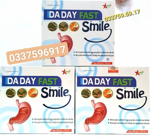 DẠ DÀY FAST SMILE - GEL GIẢM ĐAU DẠ DÀY - CHỐNG TRÀO NGƯỢC DẠ DÀY THỰC QUẢN