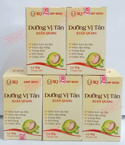 DƯỠNG VỊ TÁN - HỔ TRỢ VIÊM LOÉT DẠ DÀY - VIÊM ĐẠI TRÀNG - THUỐC BỘT LỌ 30gr