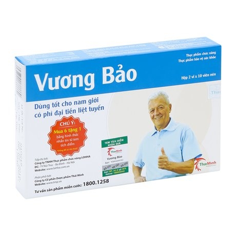 VƯƠNG BẢO - HỖ TRỢ TIỂU BUỐT - TIỂU GẮT - PHÌ ĐẠI TIỀN LIỆT TUYẾN