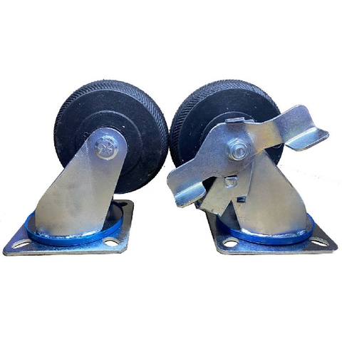 BÁNH XE CHỊU LỰC BẰNG CAO SU ĐẶC D=100mm