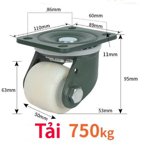 BÁNH XE CHỊU TẢI TRỌNG LỚN 3 – 5 TẤN
