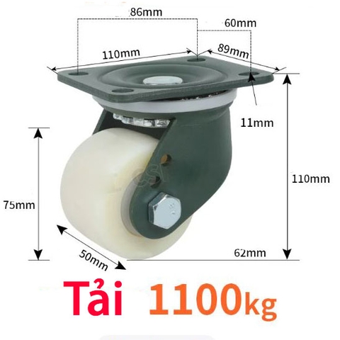 BÁNH XE CHỊU TẢI TRỌNG LỚN 3 – 5 TẤN