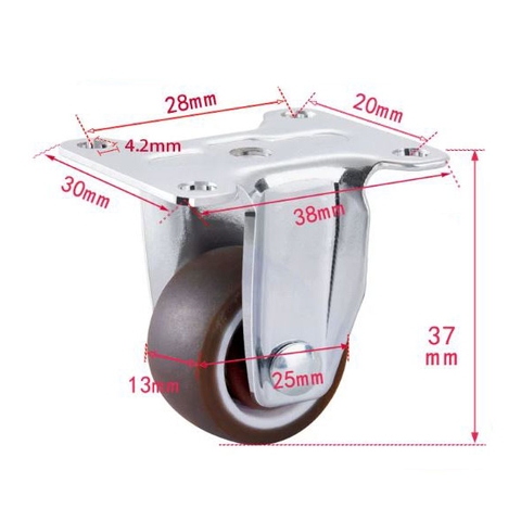 BÁNH XE ĐẨY BẰNG NHỰA DẺO TPR D=50mm