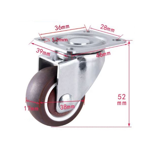 BÁNH XE ĐẨY BẰNG NHỰA DẺO TPR D=50mm