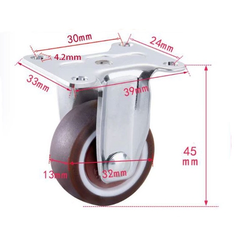 BÁNH XE ĐẨY BẰNG NHỰA DẺO TPR D=50mm