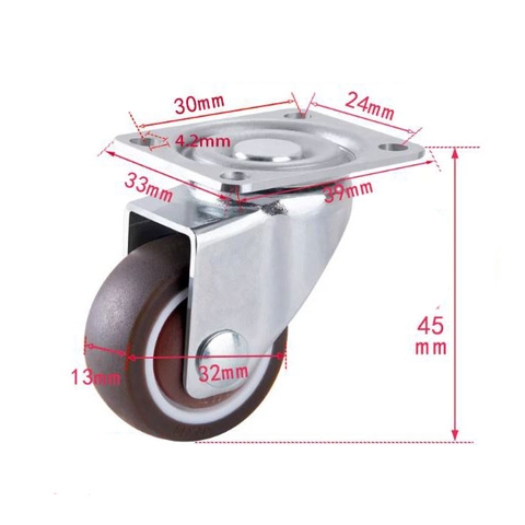 BÁNH XE ĐẨY BẰNG NHỰA DẺO TPR D=50mm