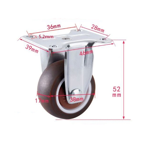 BÁNH XE ĐẨY BẰNG NHỰA DẺO TPR D=50mm