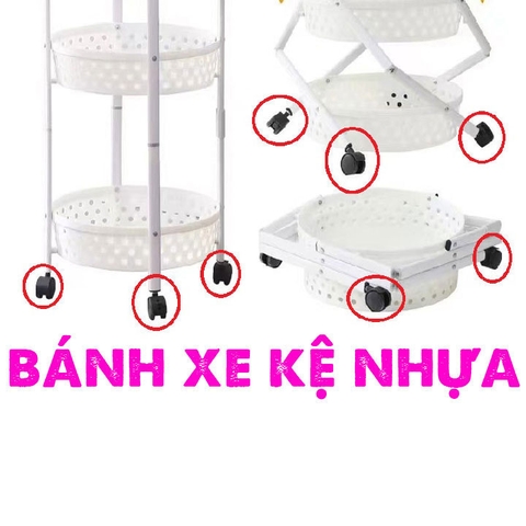 BÁNH XE KỆ NHỰA