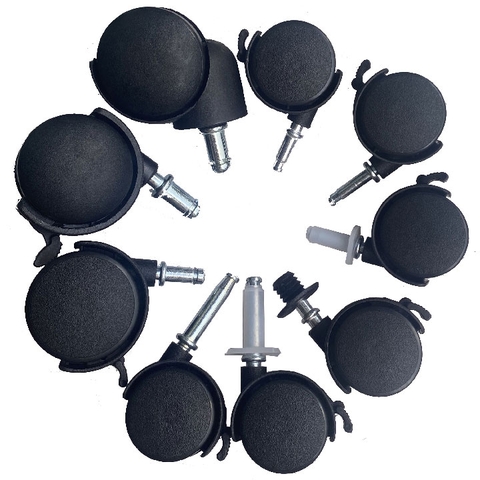 BÁNH XE NHỰA TY ĐẨY M6 ĐẾN M10