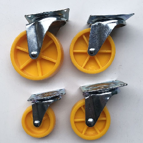 BÁNH XE NHỰA VÀNG 1VB 50, 60, 70, 80mm