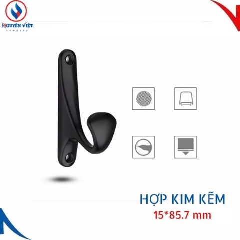 MÓC ĐƠN TREO QUẦN ÁO, MÀU ĐEN NV-M.01