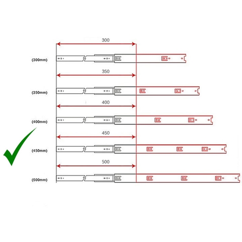 RAY TRƯỢT BI BẢN 42MM