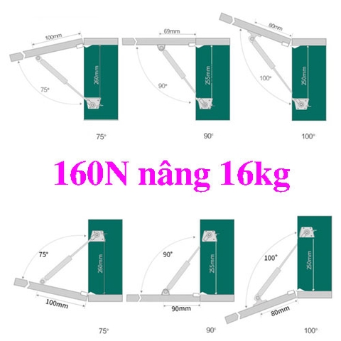 TAY NÂNG TỦ BẾP