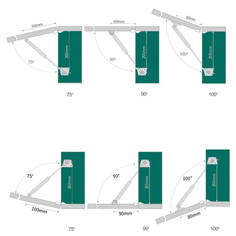 TAY NÂNG TỦ BẾP