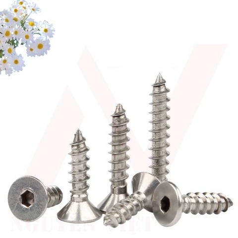 VÍT GỖ ĐẦU LỤC GIÁC CHÌM ĐẦU BẰNG