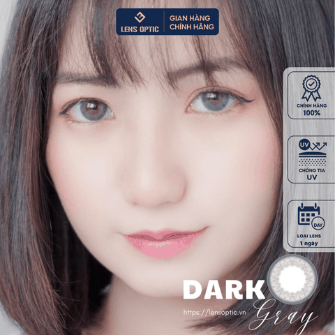 Kính áp tròng SEED 1 tháng có màu Dark Gray, lens mắt SEED có độ cận - Lens Optic