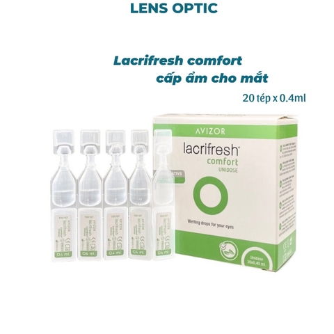 Nước mắt nhân tạo Avizor không chất bảo quản 0.4ml (dạng tép), nhỏ mắt lens cấp ẩm - Lens Optic