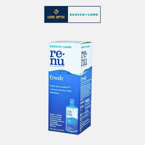 Nước ngâm lens Renu 355ml Bausch Lomb, nước rửa kính áp tròng USA -Lens Optic