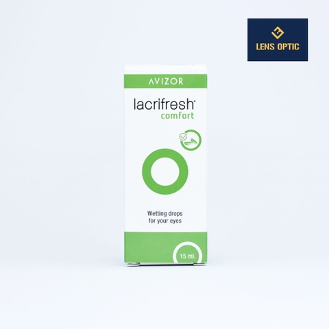 Nước nhỏ mắt lens Avizor Lacrifresh Comfort 15ml, nước mắt nhân tạo cho kính áp tròng-Lens Optic