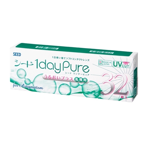 Kính áp tròng cận loạn SEED 1 ngày không màu, lens mắt 1day Pure for Astigmatism - Lens Optic
