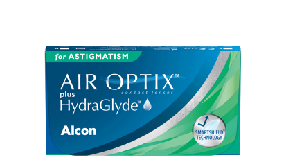 Kính áp tròng cận loạn Air Optix dùng 3 tháng, lens mắt trong suốt - Lens Optic