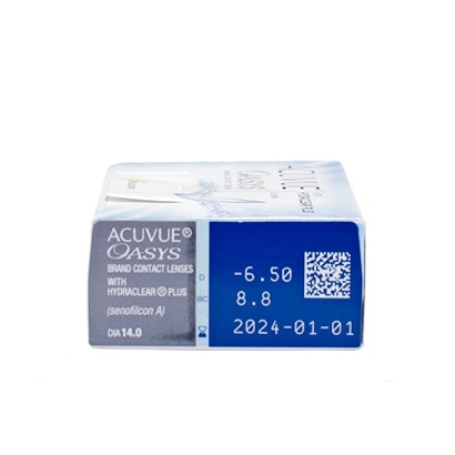 Kính áp tròng Acuvue Oasys 2 Week Hydraclear Plus, lens trong suốt dùng 2 tuần - Lens Optic