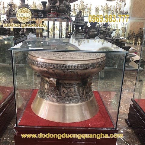 Quả trống đồng màu mộc 