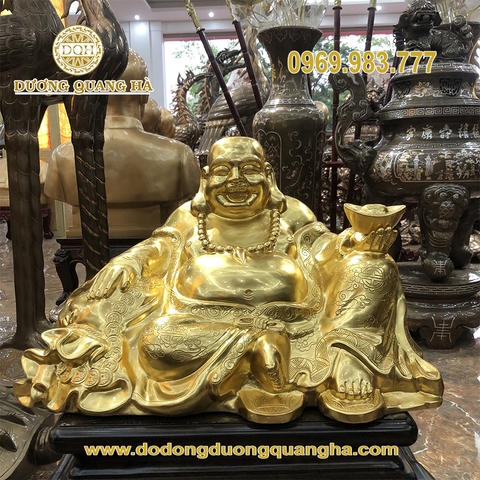 Tượng Đồng Phật Di Lặc Dát Vàng 9999